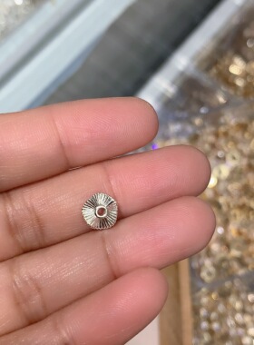 高保色包金波浪花边隔圈隔片隔珠diy手工手链项链串珠串饰品配件