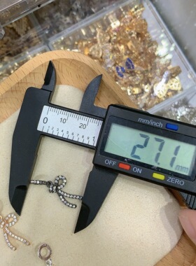 久保不掉色水晶diy配件锆石蝴蝶结吊坠挂件手链项链串珠手工配饰
