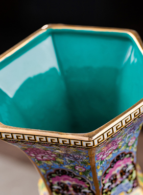 景德镇陶瓷花瓶摆件客厅中式