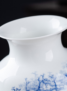 景德镇陶瓷花瓶摆件客厅中式