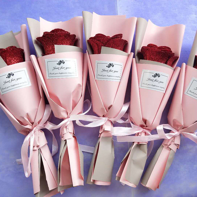 教师节38女神节情人节单支仿真蓝色妖姬开业活动促销创意定制logo