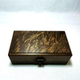 Jewelry box gloomy golden silk nanmu mortise and tenon structure with lock