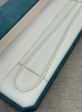 极光水滴淡水珍珠项链baby珍珠项链简约珍珠锁骨链可调节毛衣链