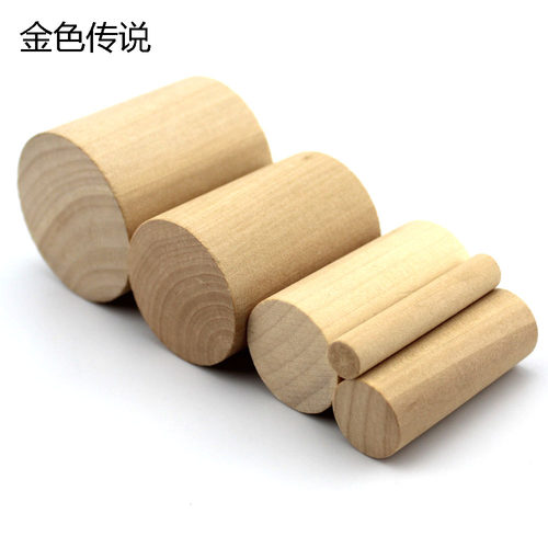 松木圆柱 圆木柱子 小圆木柱 实木防腐装饰 圆木棒模型材料DIY - 图0