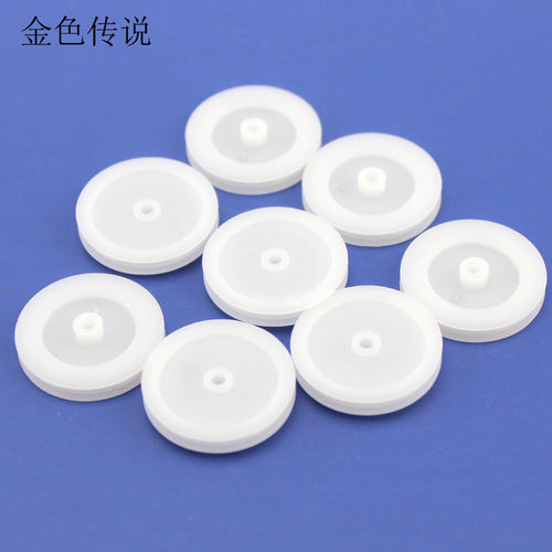 25*5*2.4皮带轮 塑料车轮单槽轮传动轮同步带轮 2.5mm孔模型滑轮 - 图0