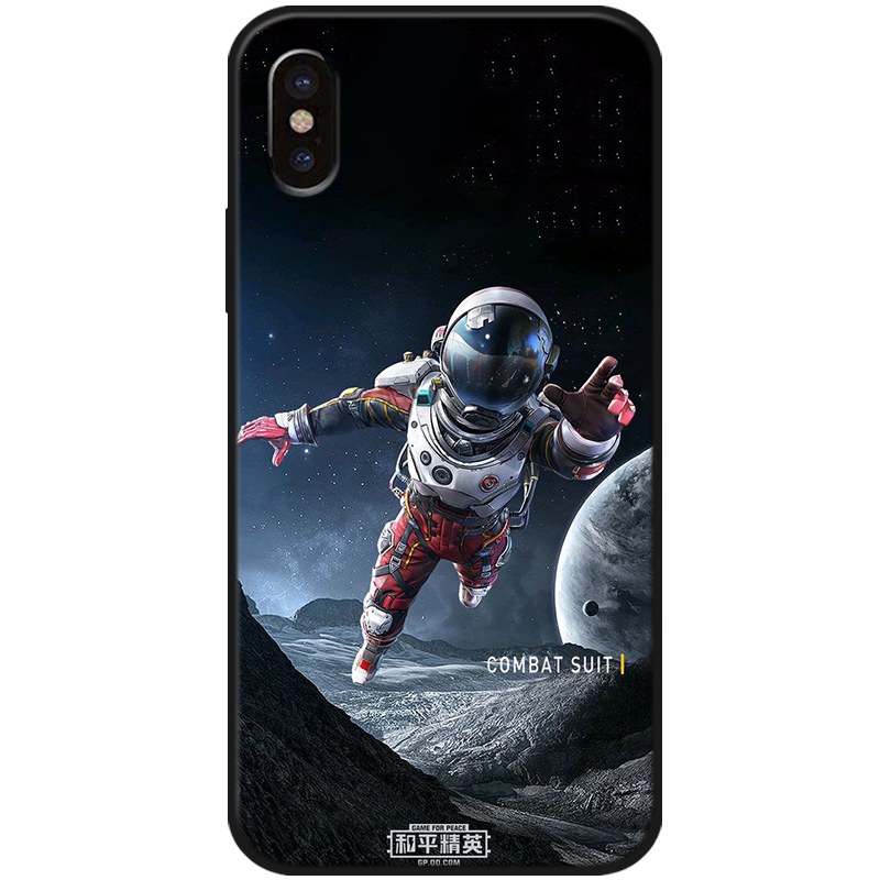 绝地求生‌饰品和平精英吃鸡绝地求生适用苹果8/7/6玻璃手机壳iPhone8p/6s/7Plus全包X 12pro 15proMax 13mini 14plus保护套