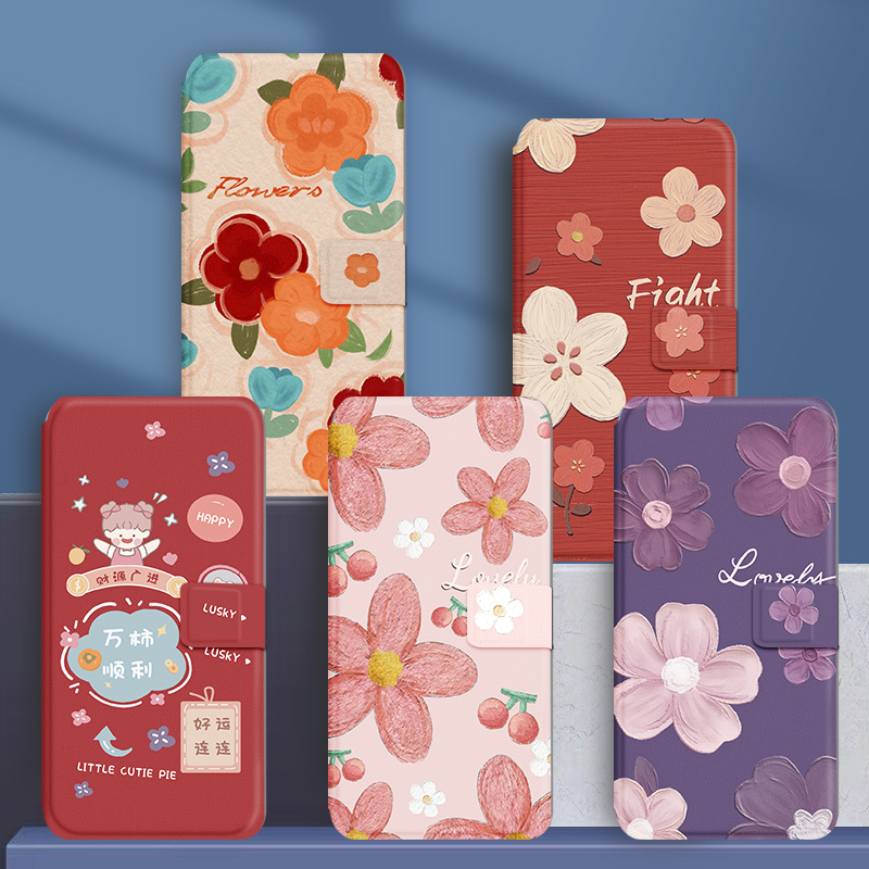 适用红米k60手机壳k40k50翻盖小米max3mix4皮套civi3防摔全包k40增强版k20pro男女k30新款k60e国风挂绳老人 - 图2