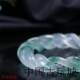 New high-end jade perfect high ice floating flower bracelet engraved twist transfer bracelet for women as a gift for mom
