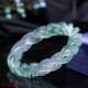 New high-end jade perfect high ice floating flower bracelet engraved twist transfer bracelet for women as a gift for mom