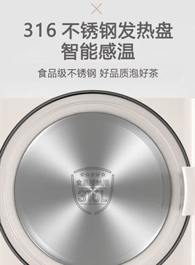 爱仕达多功能养生壶炖煮一体煮茶壶烧茶壶电热煮茶一体全自动保温