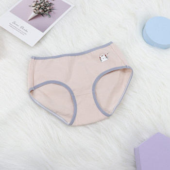 ຊຸດຊັ້ນໃນຂອງແມ່ຍິງຝ້າຍບໍລິສຸດ breathable underwear ຝ້າຍບໍລິສຸດບວກກັບຂະຫນາດສາວ junior ນັກສຶກສາໂຮງຮຽນສູງສູງສາວຫນ້າຮັກໂດຍຫຍໍ້ແບບຍີ່ປຸ່ນ