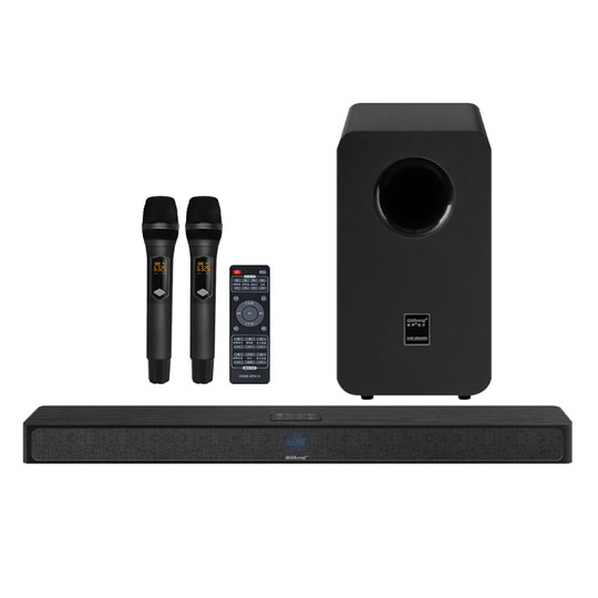 Qisheng Familie Wohnzimmer singen Karaoke Echo Wand Audio Subwoofer Set KTV mit Bluetooth TV Karaoke zu Hause