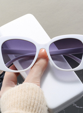 辛芷蕾同款小香墨镜女级感2024年新款花少防晒太阳镜太阳眼镜