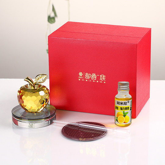 Autoschmuck, Kristall-Apfel-Auto-Sicherheitsschmuck für Frauen