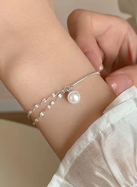 深圳旭佳S990纯银珍珠项链手链2024新款爆款高级颈链女轻奢小众