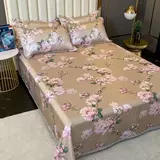 Шелковый коврик, летний комплект, комфортная простыня, 3 предмета, можно стирать, 2.5м
