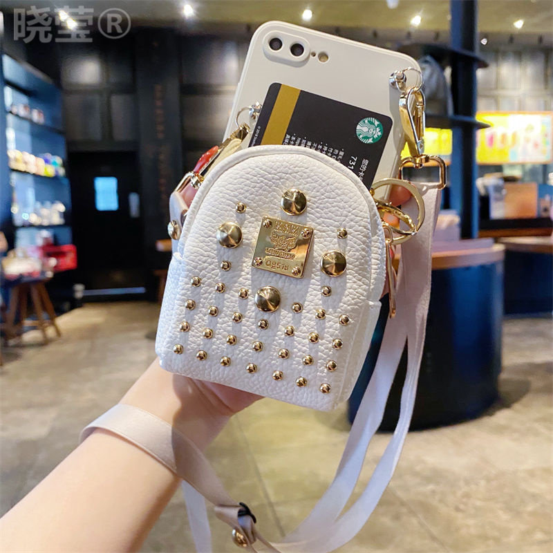 小香风卡包适用红米note12r手机壳k70/k60零钱包k50/k40pro斜挎背带note11pro带挂绳note10/9pro/7/8全包镜头 - 图0