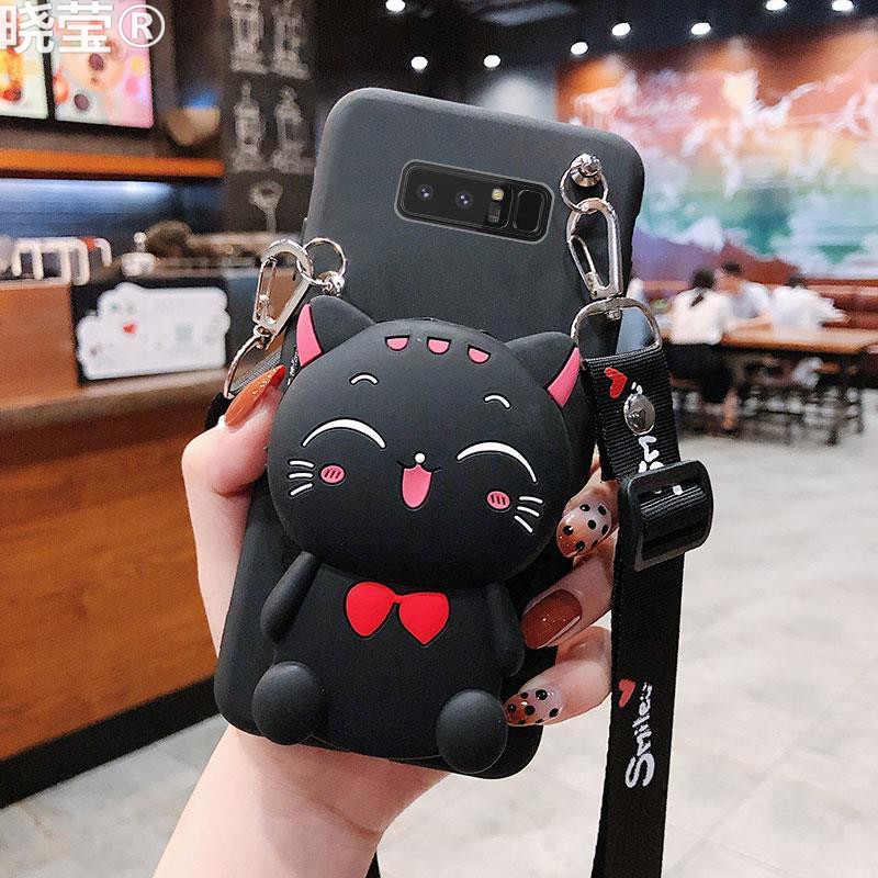 适用三星galaxys23fe手机壳s22ultra零钱包s21fe可爱s20卡通s10e牛油果a53硅胶a50s全包a40s防水a70s斜挎绳a8 - 图1