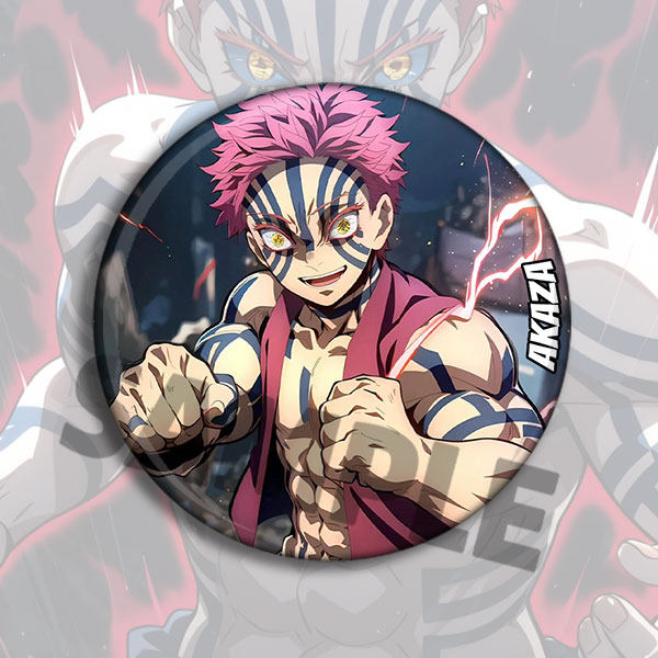 猗窝座吧唧鬼灭之刃徽章动漫周边cos包挂件上弦之叁胸针三哥谷子,淘宝优惠券,粉丝福利购,淘宝优惠卷