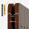 Solid wood hole board storage rack dressing mirror hidden full-length mirror entry entrance mirror can be closed sliding fitting mirror