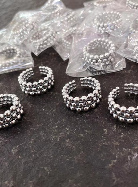 重工版s925纯银戒指女