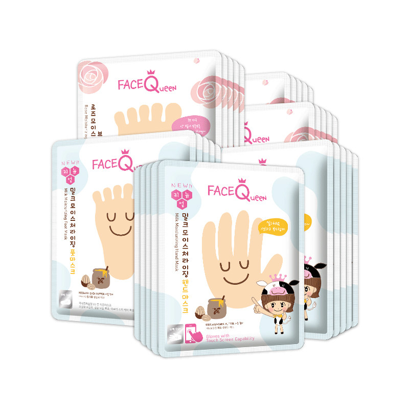 facequeen绝世爱美肌牛奶玫瑰手膜 绝世爱美肌手部保养套装