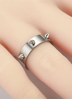 Gothic Stainless Steel Ring Punk Style Men's and Women's Tho