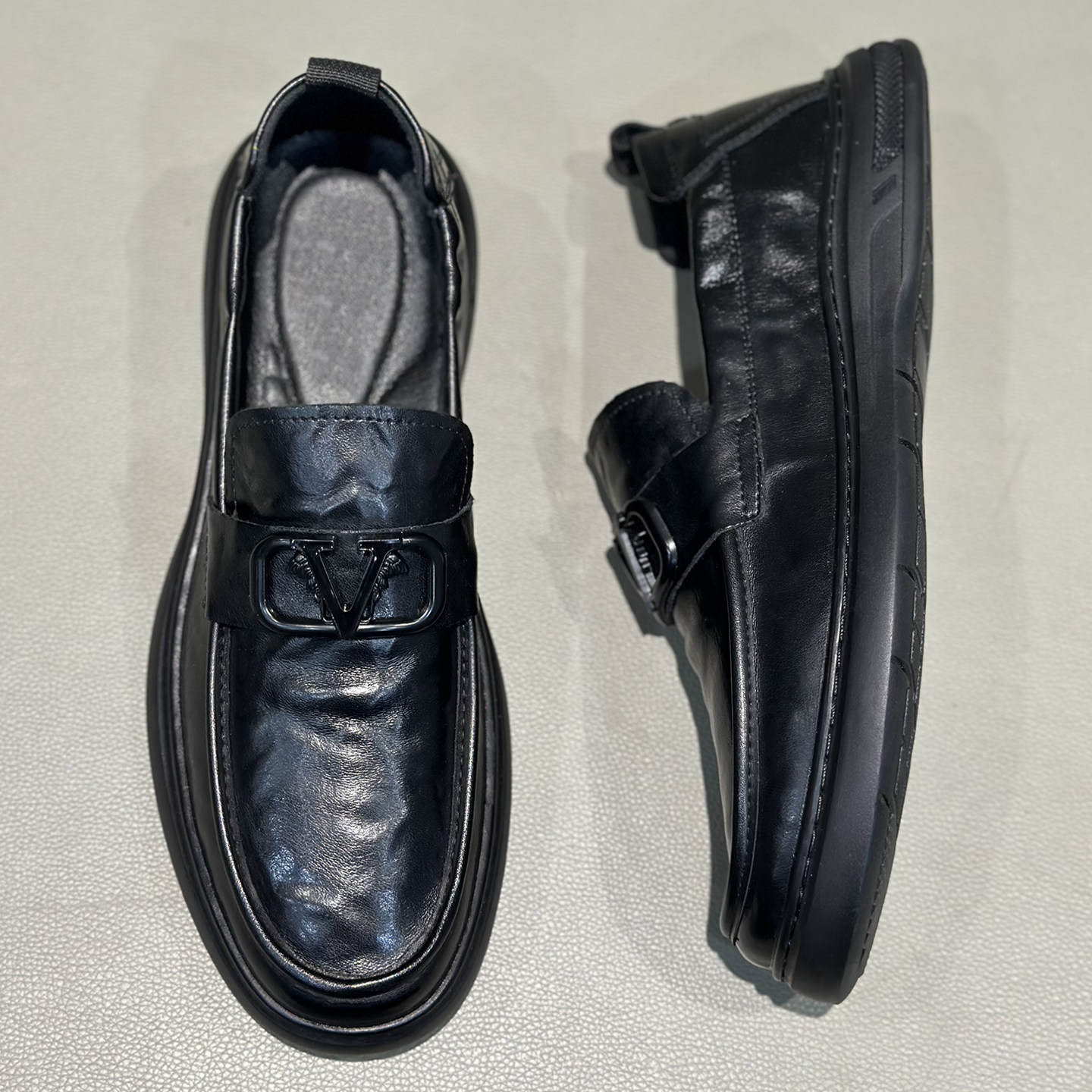 豆豆鞋男2025秋季新款真皮商务休闲皮鞋软底一脚蹬欧洲站乐福鞋子,淘宝优惠券,粉丝福利购,淘宝优惠卷