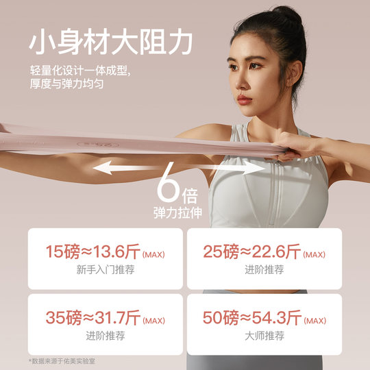 瑜伽弹力带拉力带阻力带健身女弹力圈瑜伽带拉背训练练臀翘臀神器