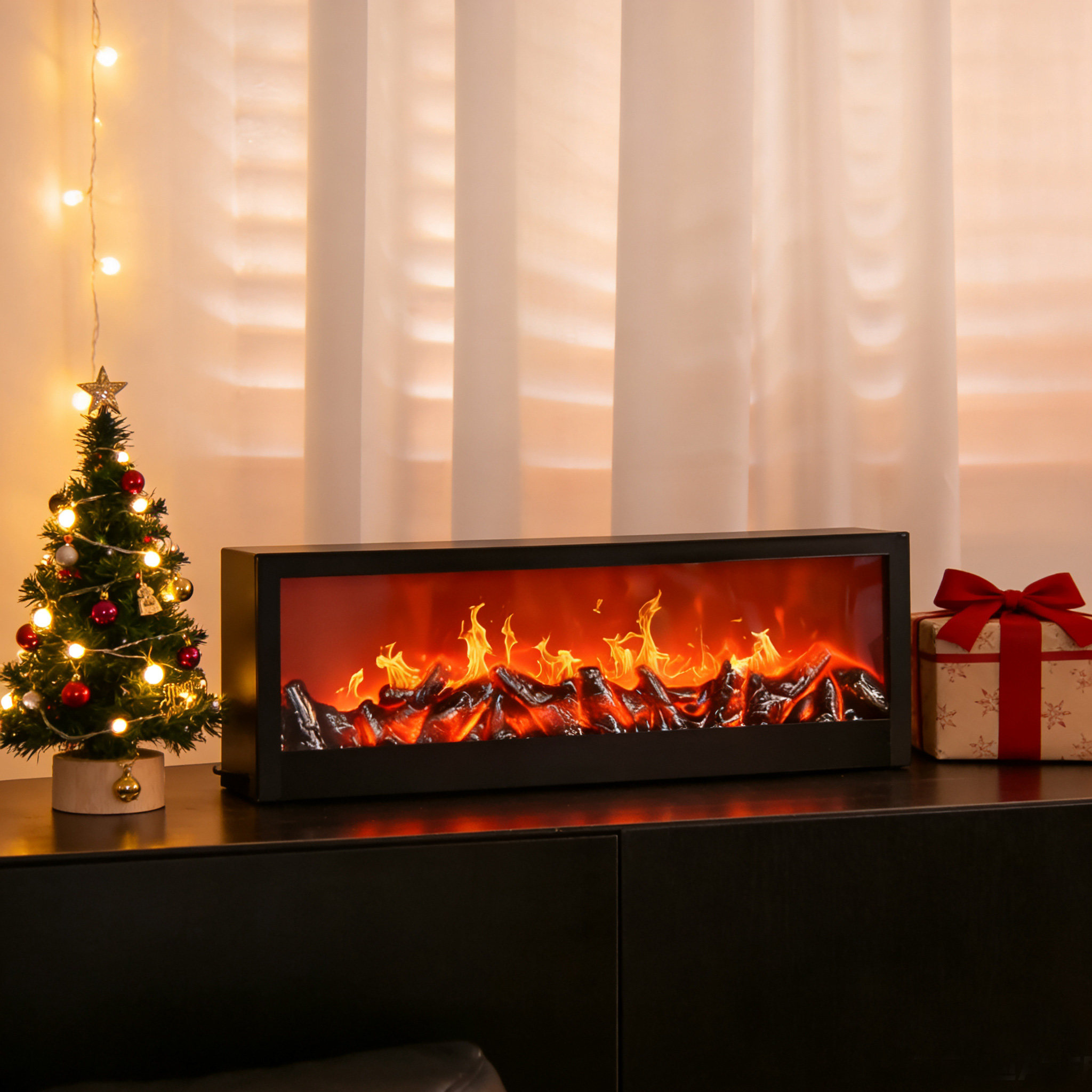 仿真火焰灯壁炉氛围灯新年礼物氛围布置小夜灯假火炉桌面直播装饰,淘宝优惠券,粉丝福利购,淘宝优惠卷