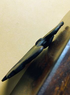 15254藏传复刻仿古天铁大鹏鸟托甲牌