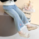 ກາງເກງຂອງເດັກຍິງ, jeans ພາກຮຽນ spring ແລະດູໃບໄມ້ລົ່ນ, pants flared ແບບ trendy