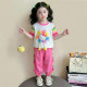 ເດັກຍິງຊຸດ summer ເດັກນ້ອຍ cat ສັ້ນ sleeve summer dress ບາງ