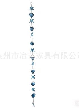 跨境公园凉亭走廊用排水链金属 别墅鸟杯雨链 雨水链风铃金属工艺