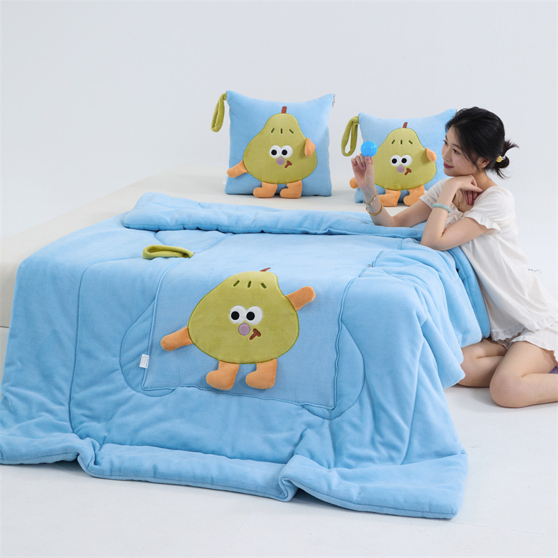 抱枕被子二合一加厚保暖办公室午睡毯子汽车载靠垫被子秋冬款,淘宝优惠券,粉丝福利购,淘宝优惠卷