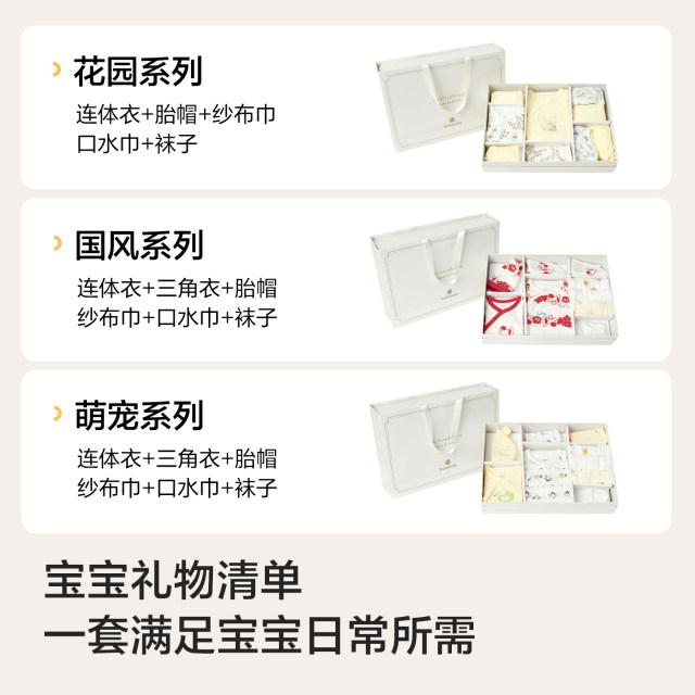 Balabala Newborn Gift Box ກ່ອງຂອງຂວັນເດັກນ້ອຍ ດູໃບໄມ້ລົ່ນແລະລະດູຫນາວ
