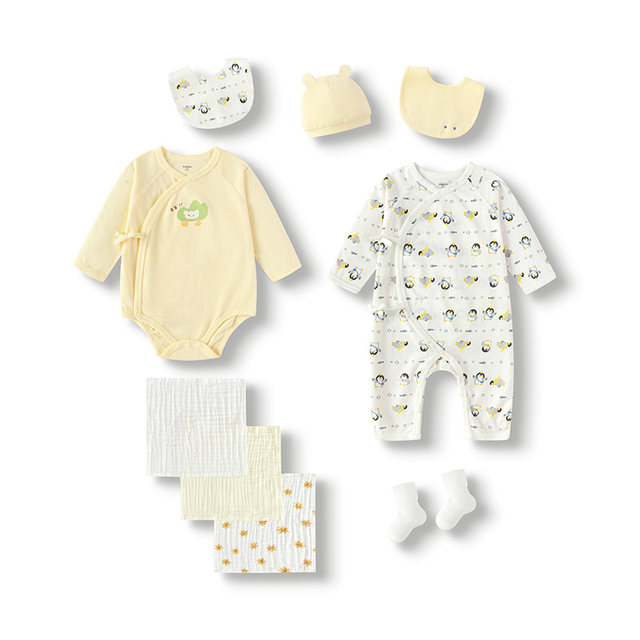 Balabala Newborn Gift Box ກ່ອງຂອງຂວັນເດັກນ້ອຍ ດູໃບໄມ້ລົ່ນແລະລະດູຫນາວ
