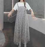 雨墨圣迪奥立 Весенние летние модные подтяжки без рукавов, свободное платье, по фигуре, легкий роскошный стиль