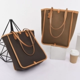 Ретро вместительный и большой шоппер на одно плечо, 25.16см