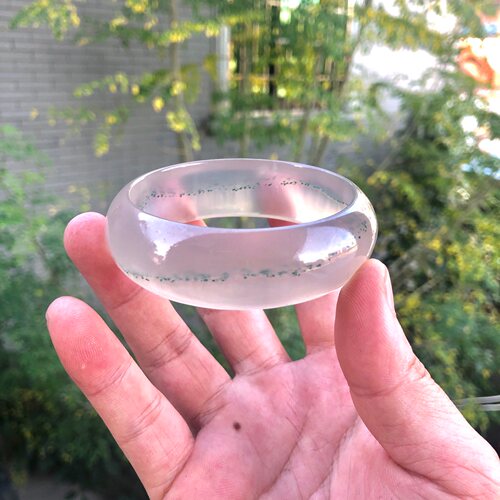 巴西玛瑙手镯冰种玉髓马达加斯加玉髓高冰种老坑手串手链吊坠专拍 - 图1