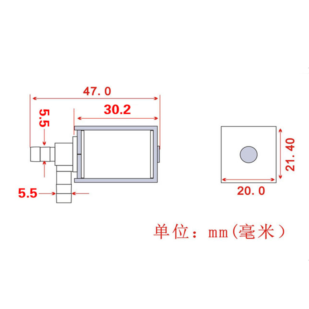 微型电磁阀 DC6V 12V 24V 气阀水阀 常闭型 两通控制阀浇花水阀 - 图1