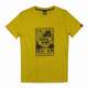 Trend indicator BEN&BABU cartoon print light yellow/grey lightning, star pattern T-shirt for men and women