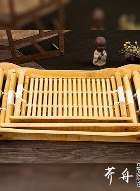 竹编托盘饺子盘餐具中式茶盘家用