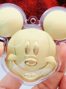 米奇金箔卡通儿童珍珠链钥匙扣随手礼物 小饰品包包挂件纪念品