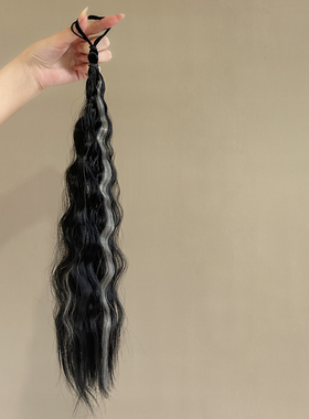诗情画意发圈假发日韩丸子头