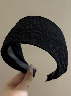 诗情画意宽边布艺几何发箍