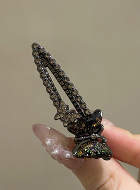 诗情画意水钻蝴蝶鸭嘴夹