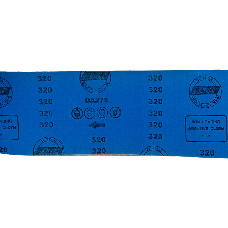 SAIL 4寸手撕超软涂层砂布卷 蓝布白砂木工静电抛光 研磨超柔砂纸 - 图2