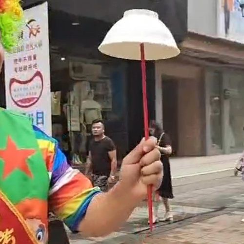 魔术绝活气功特技杂技道具摔不坏的仿瓷云碗新品高空抛碗能抛很高 - 图1