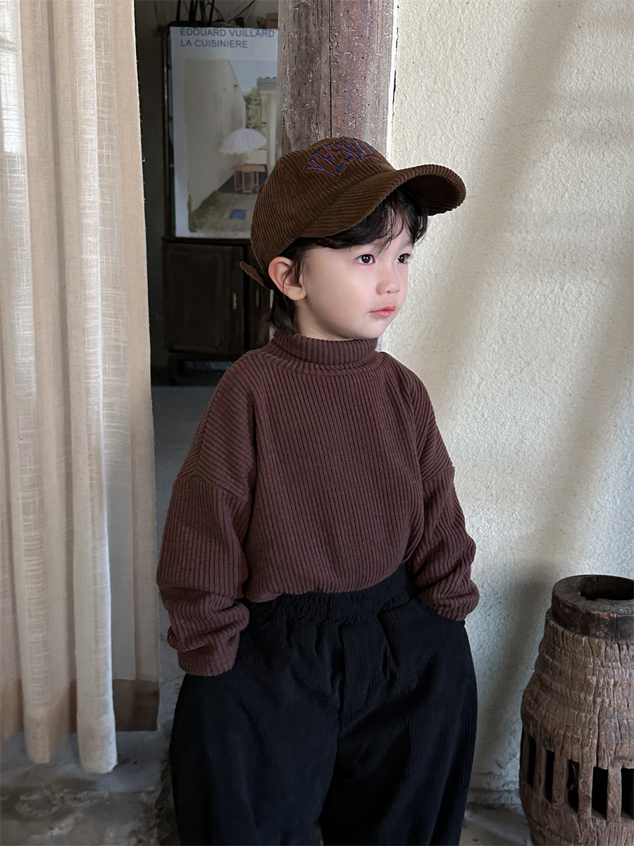 暮晨家新款冬装2024男童加绒高领打底衫中小童洋气百搭上衣内搭,淘宝优惠券,粉丝福利购,淘宝优惠卷